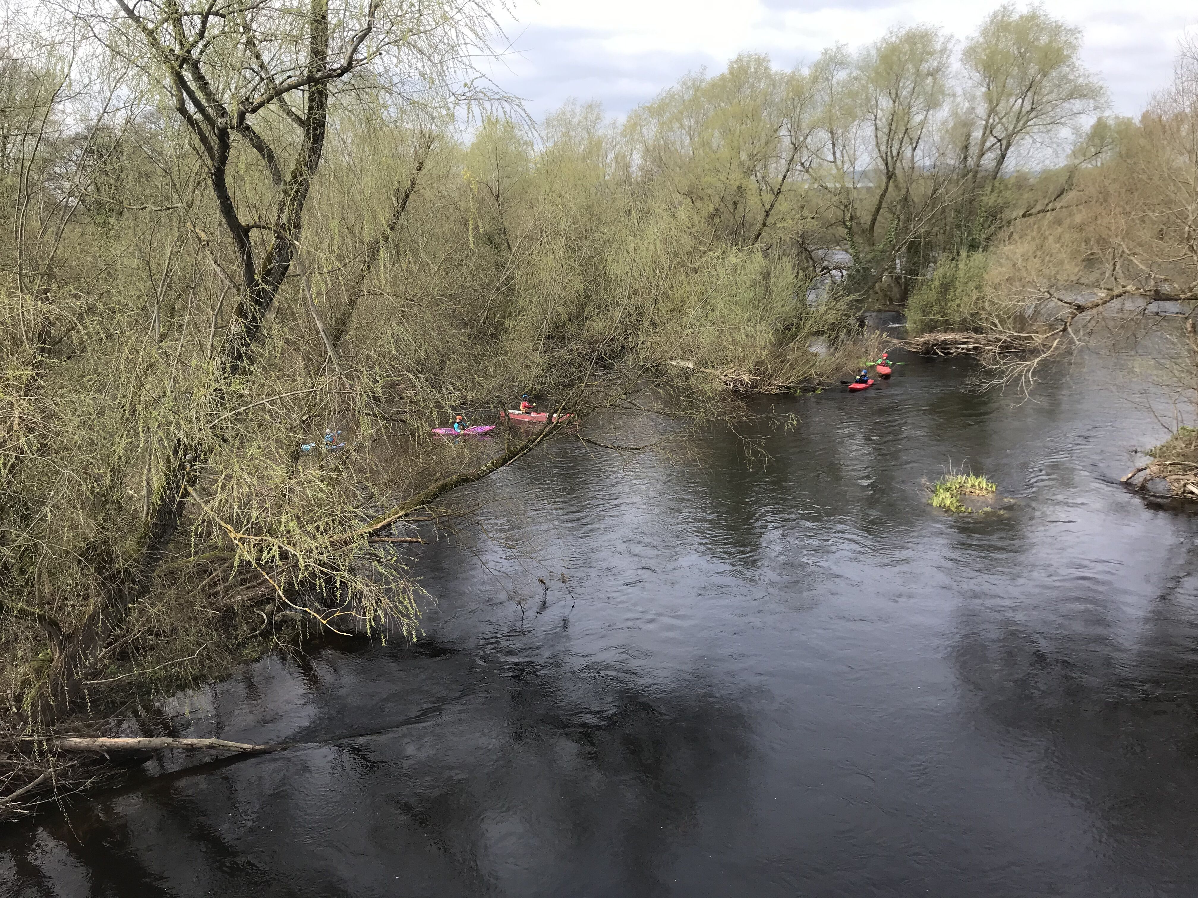 Kayakers Cleaning Up